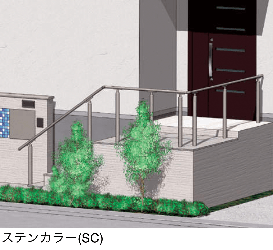 四国化成の「ファンデッキ 手すり セイフティビーム SU型」のサブ画像1