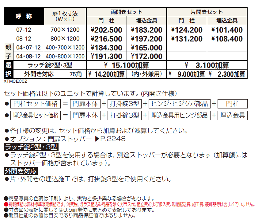 シャローネ 門扉EC02型【2024年版】_価格_1