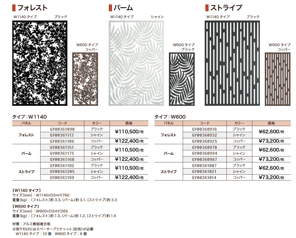 デザインパネルⅡ【2023年版】_価格_1