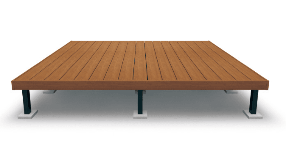 三協アルミの「ヴィラウッド デッキ本体 アルミ幕板仕様【2024年版】」のサブ画像2