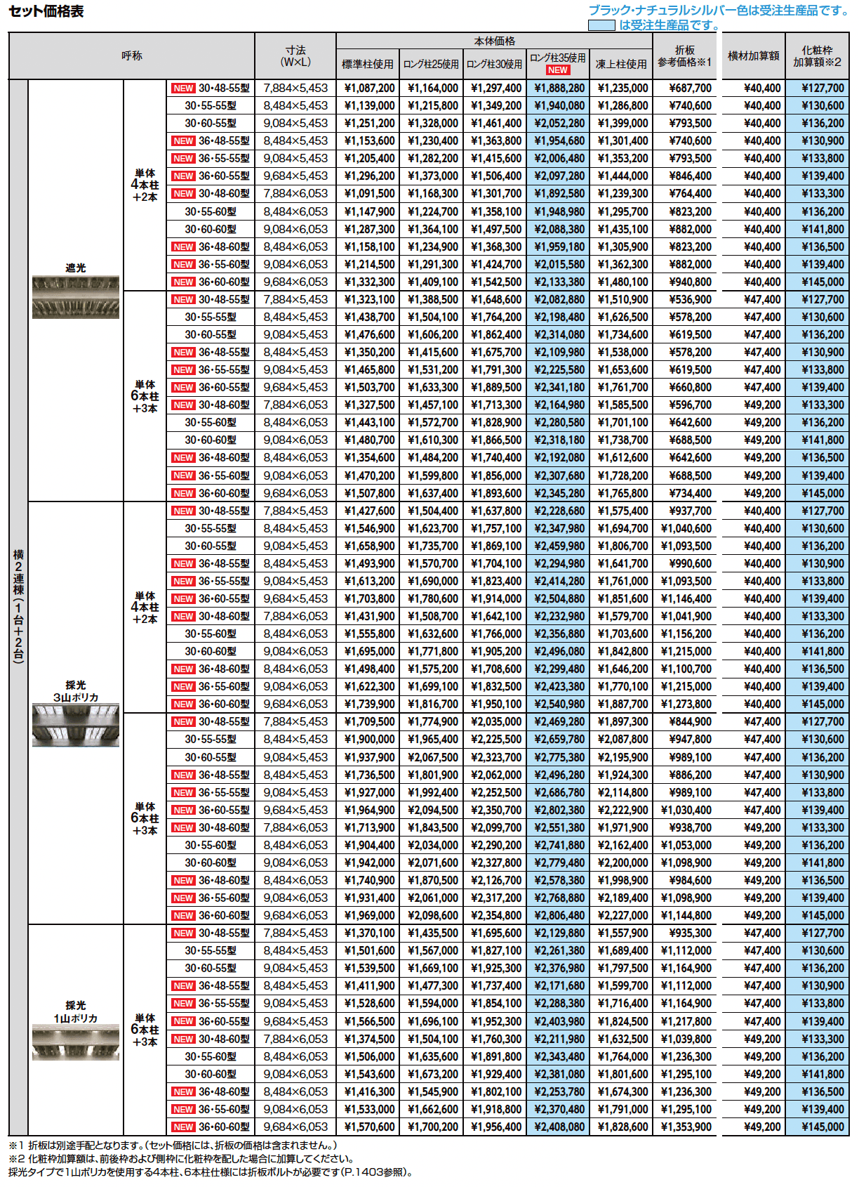 カーポートST 3000タイプ 3台用_価格_2