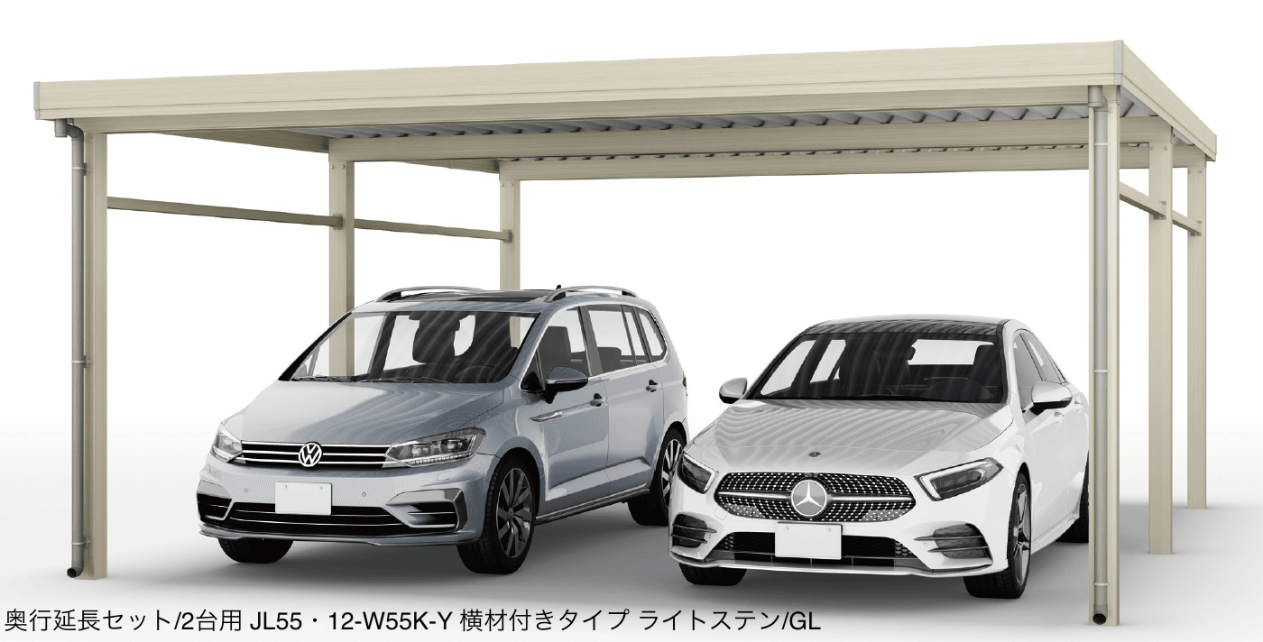 大仙の「ゆき盛くんⅢ・耐風くんⅢ light 積雪30cm仕様 奥行延長セット/2台用」