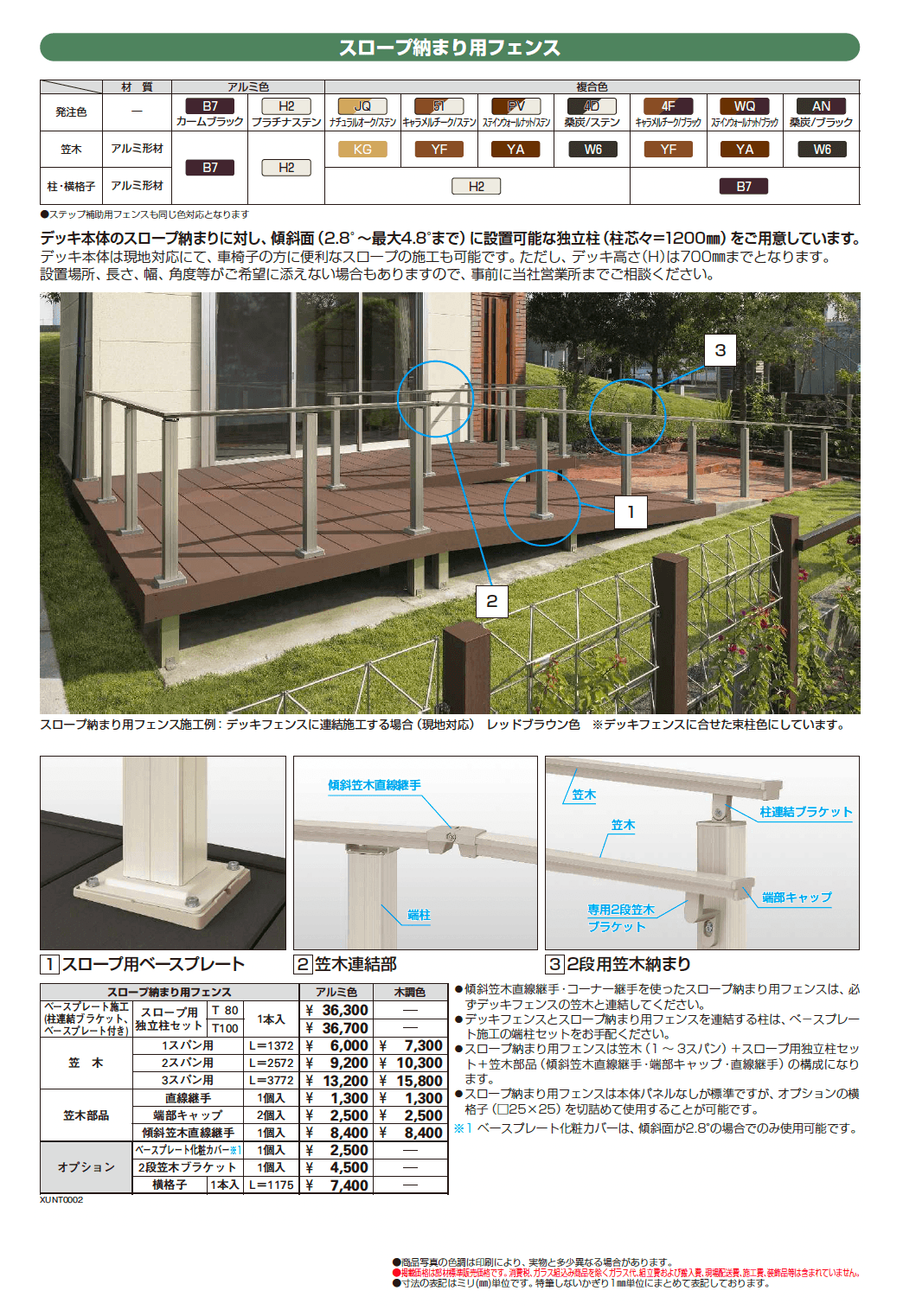 ルシアス デッキフェンス B01型 笠木のみタイプ_価格_3