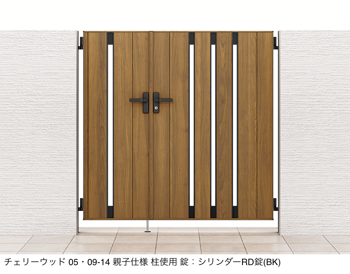 LIXILの「開き門扉AA TS1型(木調)」のサブ画像1