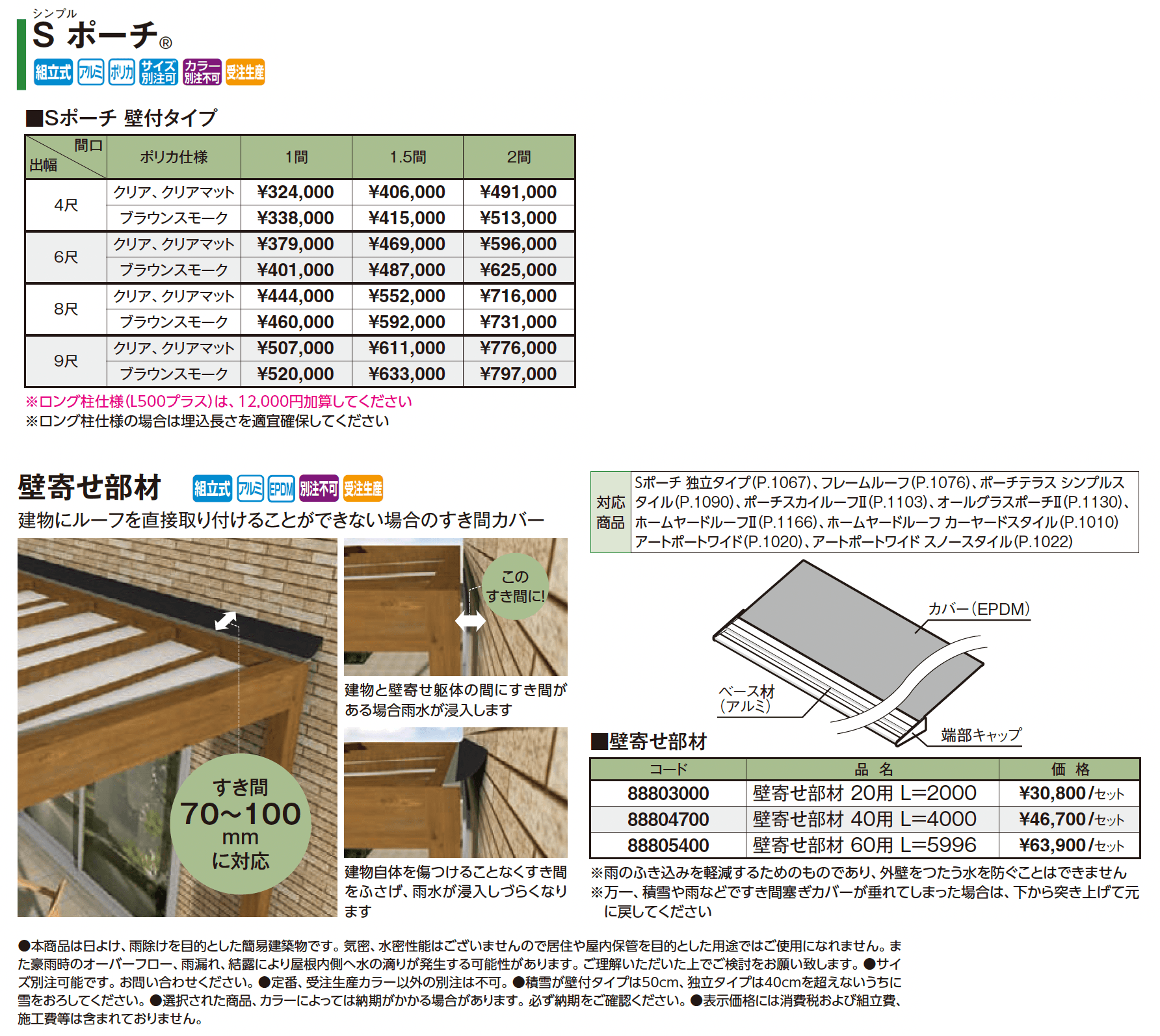 Sポーチ®︎(壁付タイプ)_価格_1