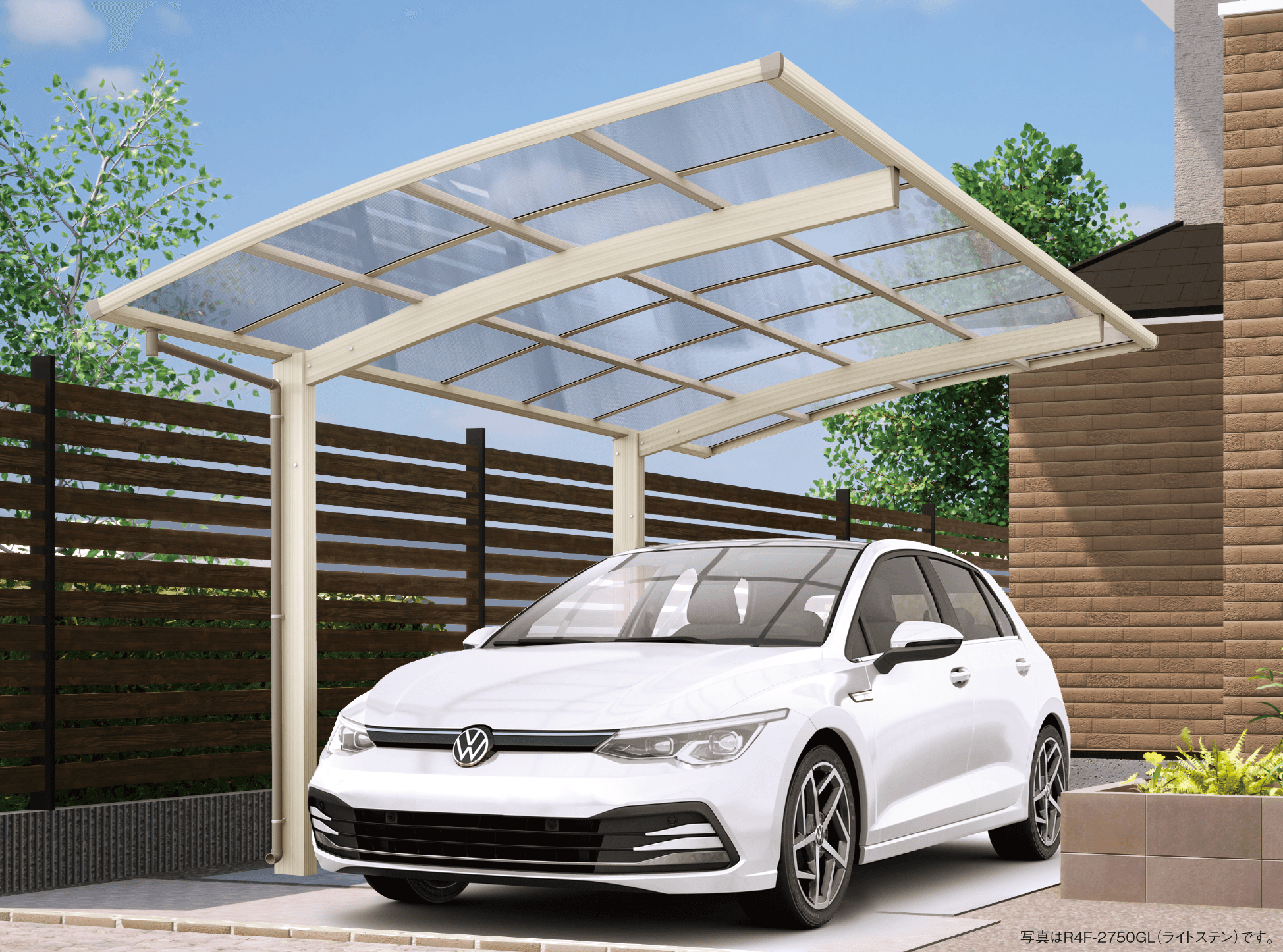 大仙の「リアルポートⅣ レギュラータイプ カーポート:基本(1台用)」