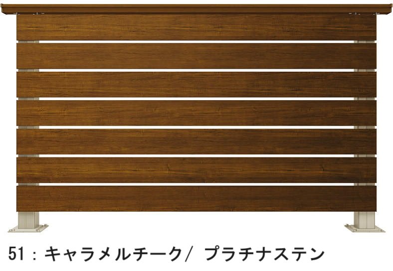 YKK APの「ルシアス デッキフェンス A01型 横板格子タイプ」のサブ画像1