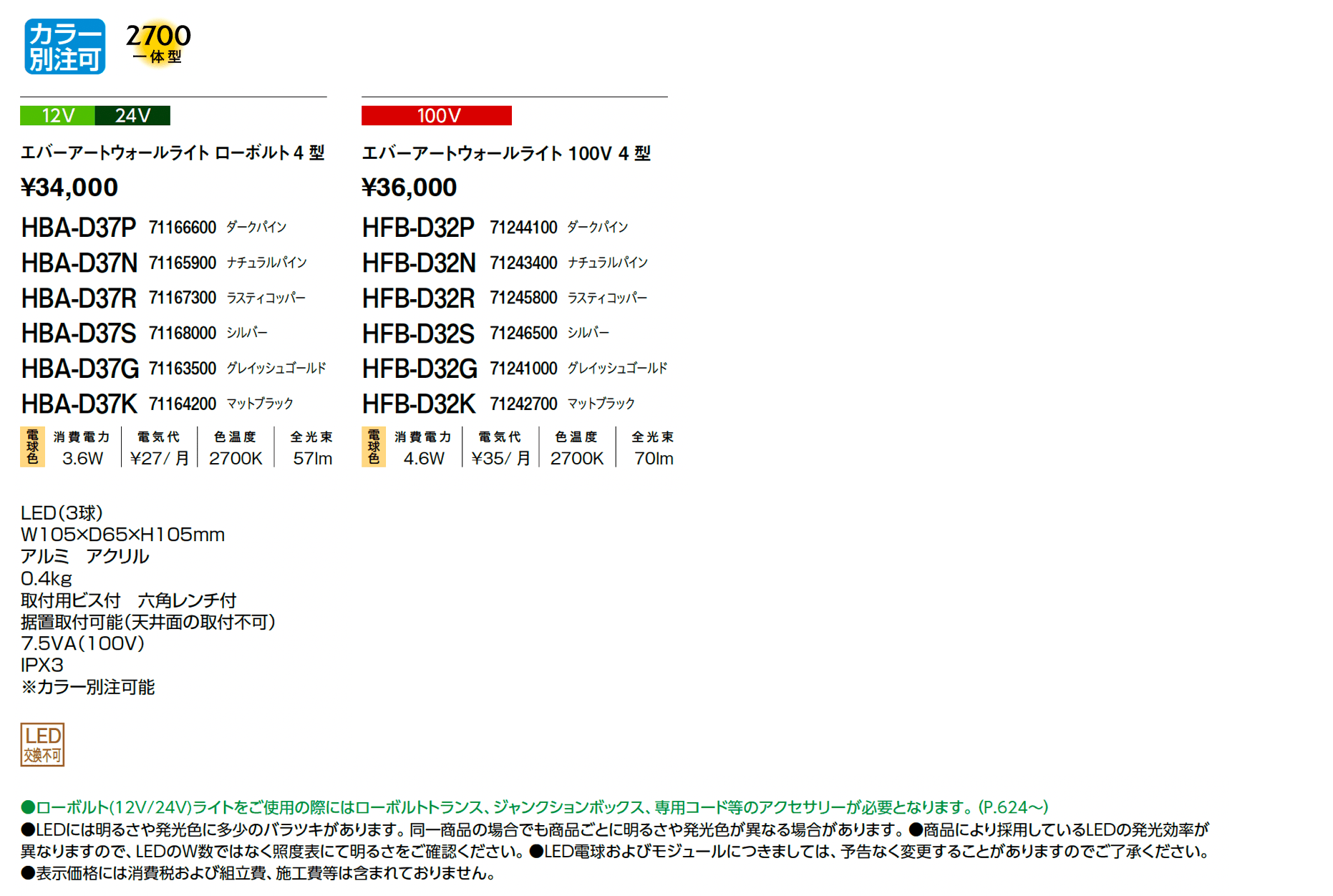 エバーアートウォールライト4型【2025年版】_価格_1