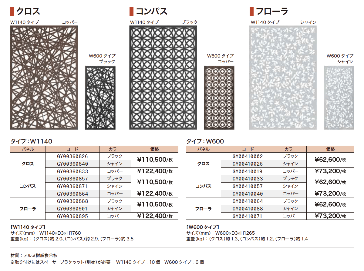 デザインパネルⅡ【2023年版】_価格_4