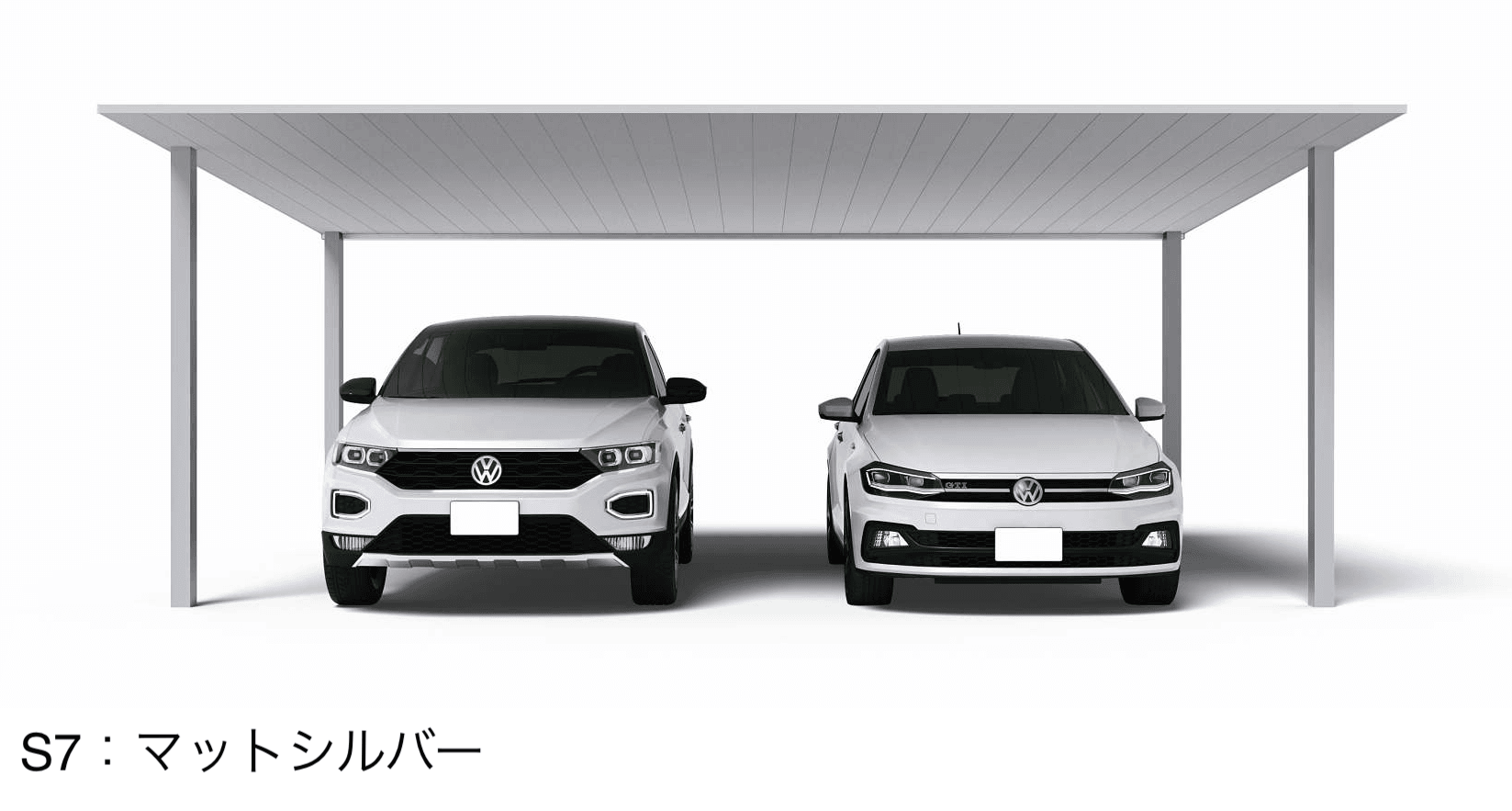 YKK APの「プレーンルーフ 600タイプ 2台用 単体セット」のサブ画像4