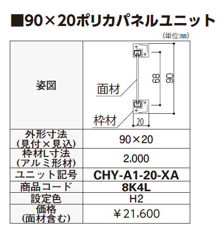 カスタマイズパーツ フェンス材・フェンス笠木【2024年版】_価格_3