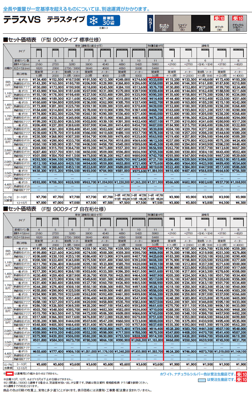 テラスVS F型 テラスタイプ【2024年版】_価格_1