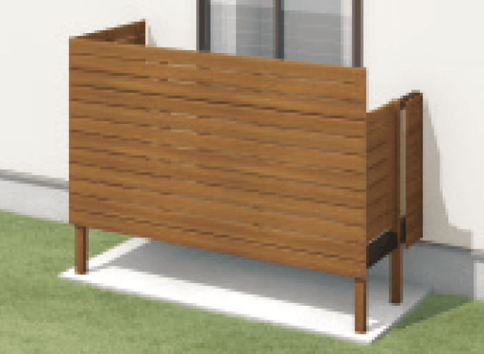 三協アルミの「オルネ(庭置き式 横格子(ハイパー格子)〈フルクローズ〉)」