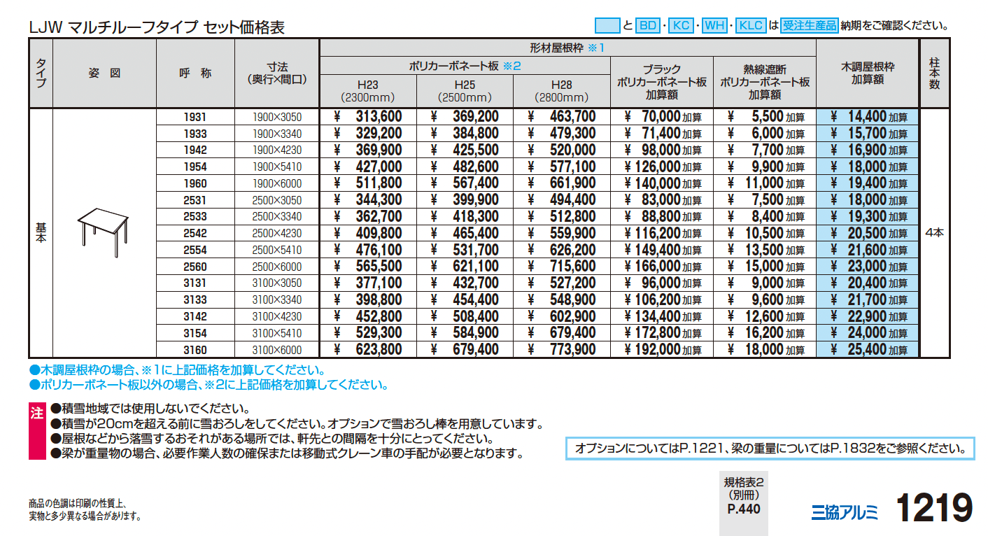 スカイリード 両側支持タイプ(マルチルーフタイプ)【2024年版】_価格_1