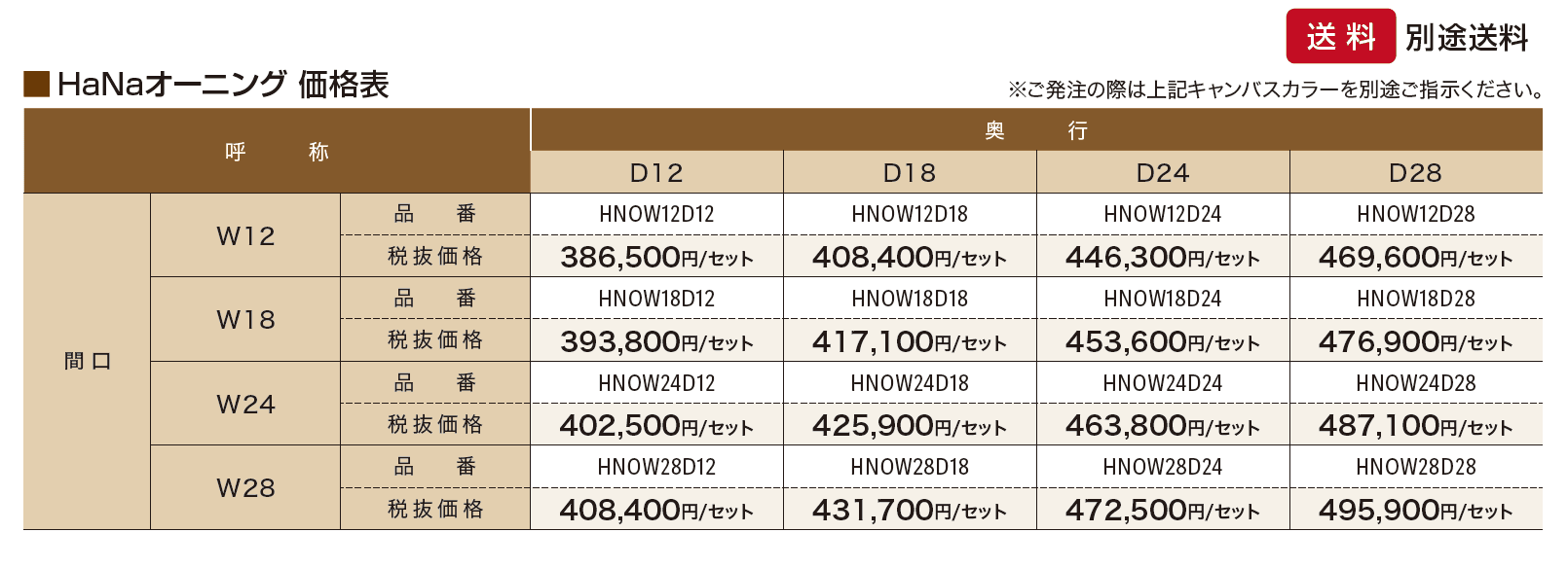 HaNaオーニング【2024年版】_価格_1
