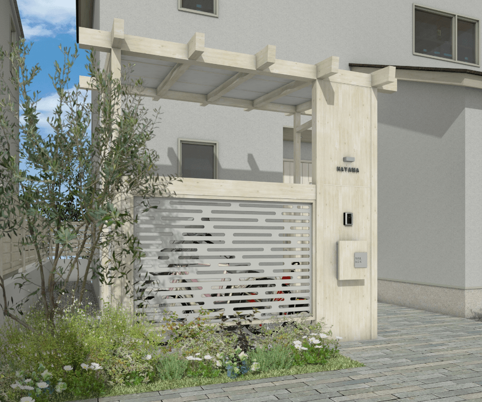 タカショーの「ポーチガーデン®︎ J/EUポーチ®︎(独立タイプ)」