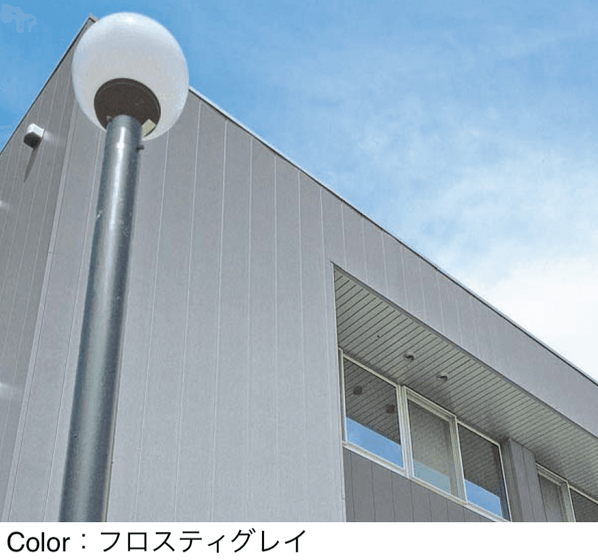 YKK APの「タテ張りスタッコ(鋼板)」
