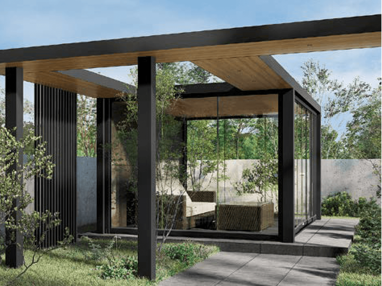 LIXILの「プラスG Gスクリーン ガラス引戸」