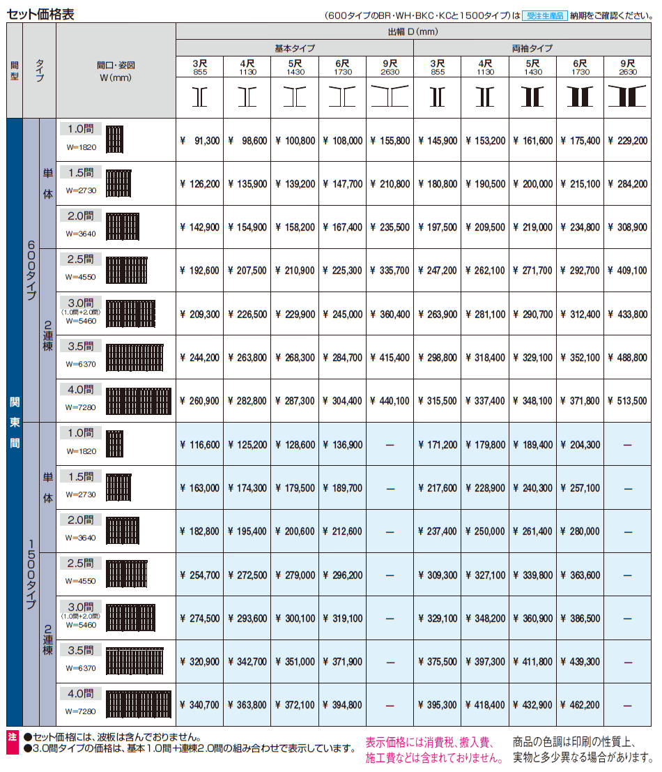 オイトック(波板タイプ/基本タイプ/H=9尺)【2024年版】_価格_1