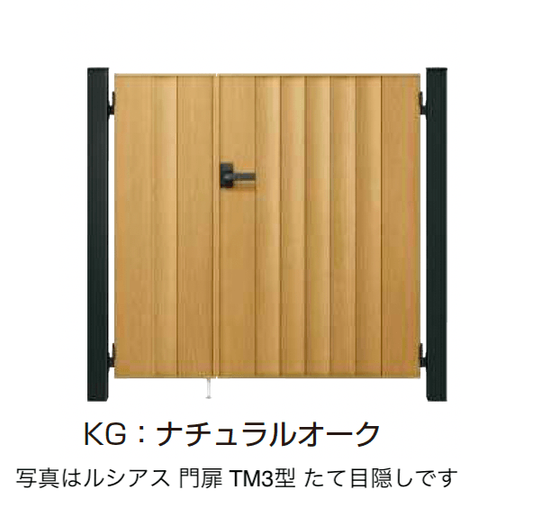 YKK APの「〔ポケットキーシステム〕電気錠付 ルシアス 門扉 TM3型 たて目隠し【2025年6月発売】」のサブ画像2