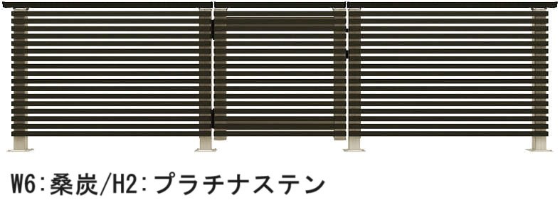 YKK APの「ルシアス デッキ門扉 A03型 横ストライプタイプ」のサブ画像1
