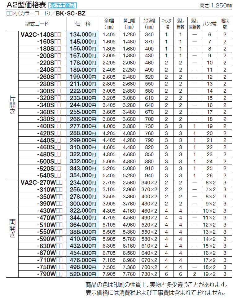 バリューアコーA2型(ペットガードタイプ)【2024年版】_価格_1
