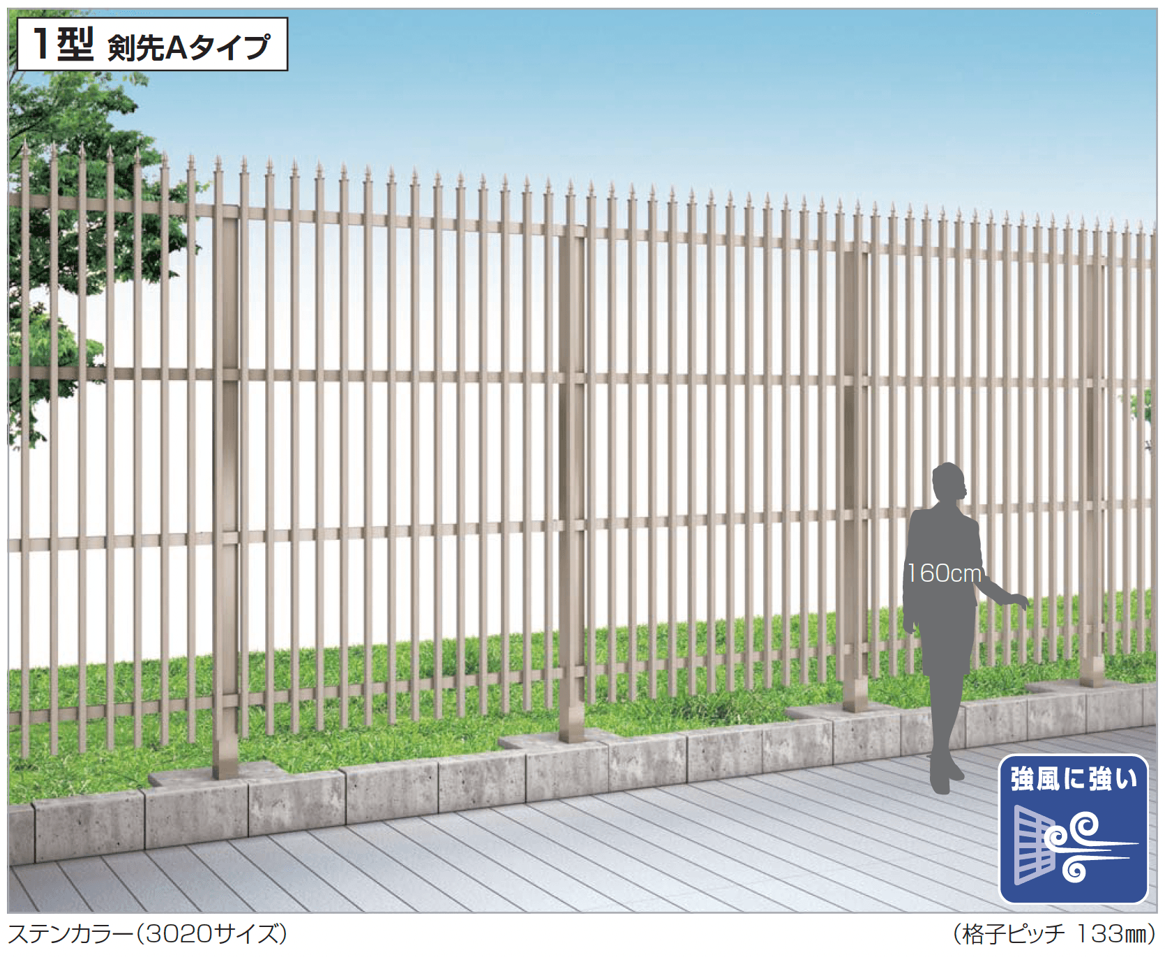 四国化成の「GTF1型(忍び返し・剣先タイプ)」