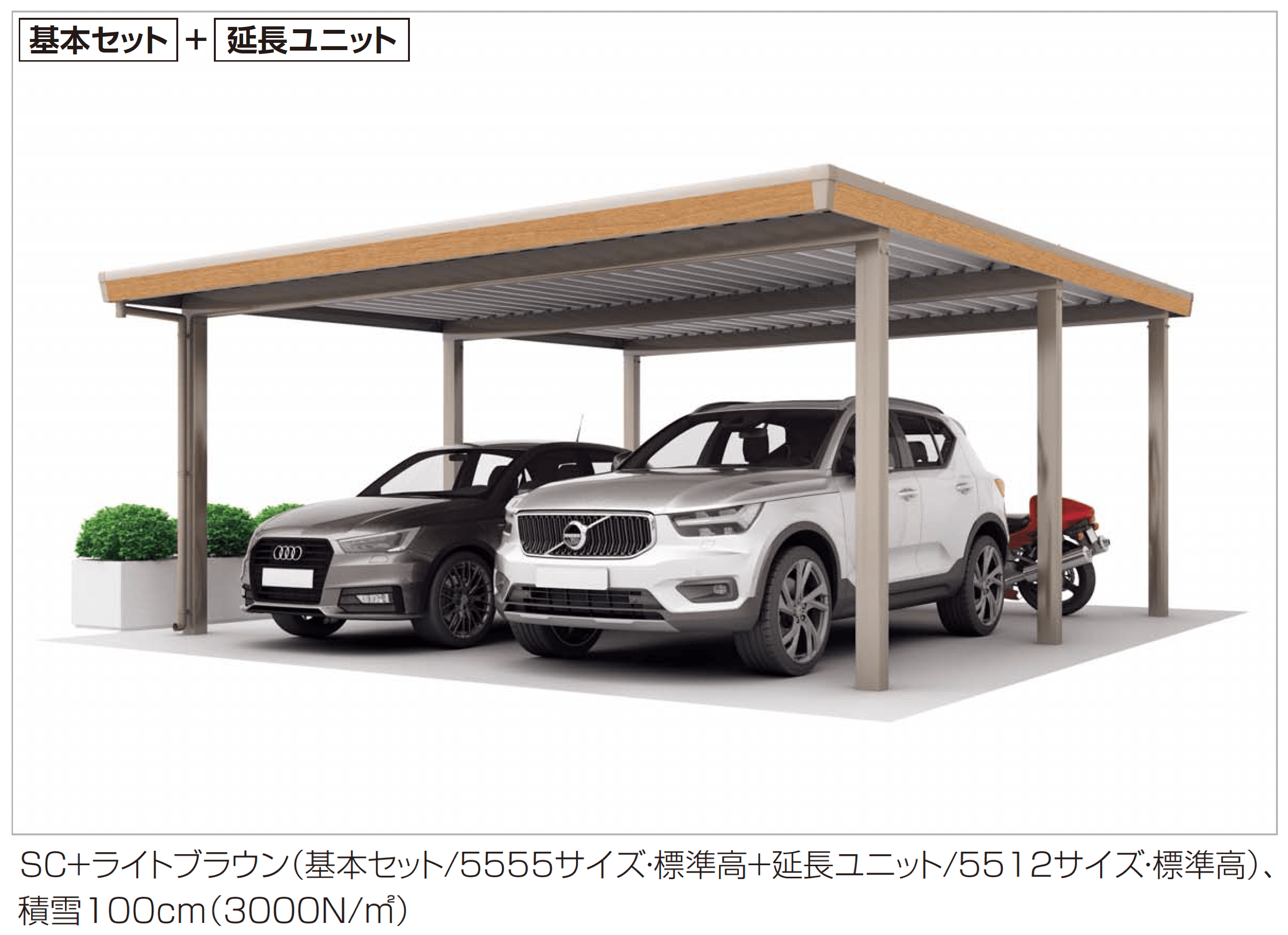 四国化成の「レジストポートSG 間口55サイズ 延長ユニット/縦連棟ユニット」