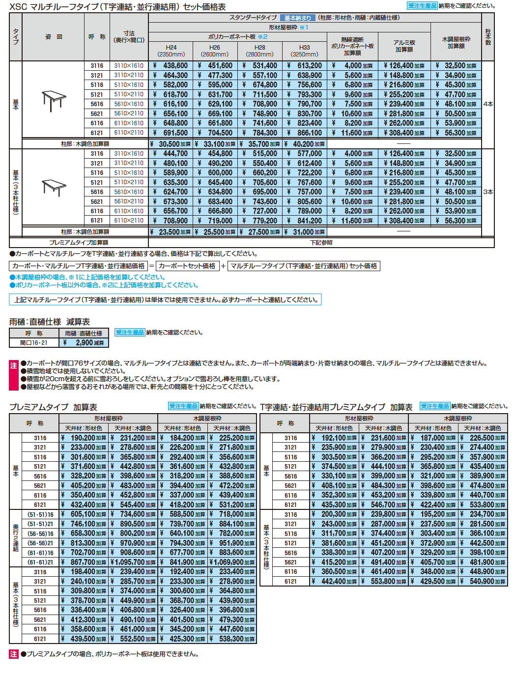 X.スタイル／クロス.スタイル／カーポート【2023年版】_価格_4