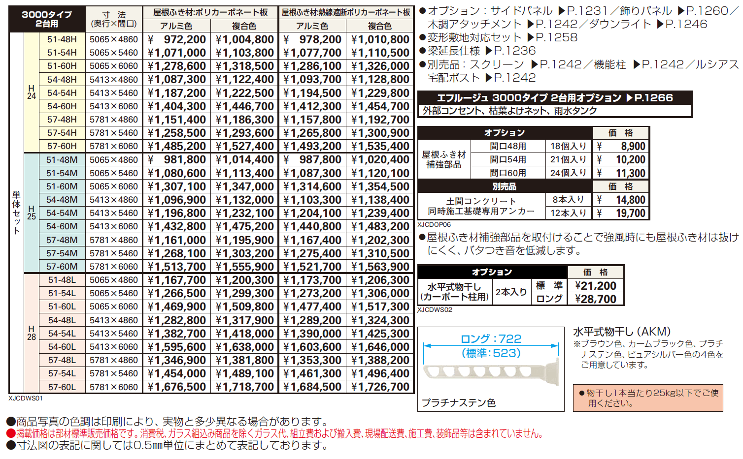 エフルージュ 3000タイプ 2台用 単体セット【2024年版】_価格_1