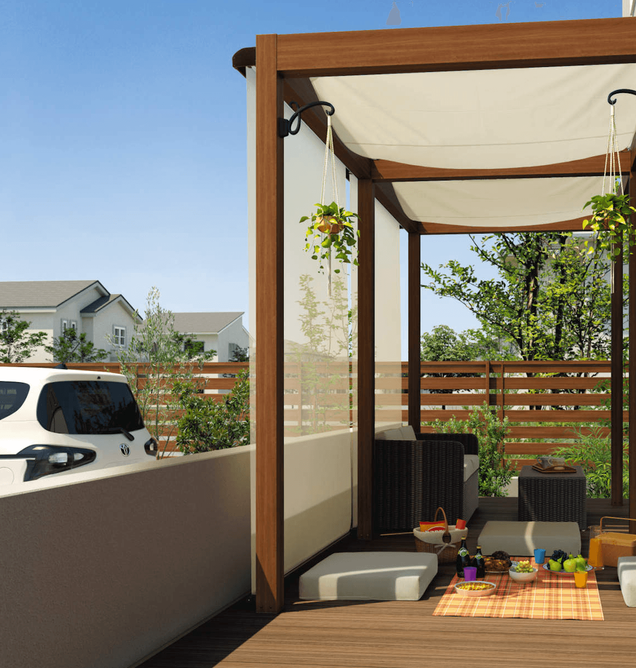 三協アルミの「ラクシェード (壁付タイプ 持出しタイプ)【2024年版】」のサブ画像1