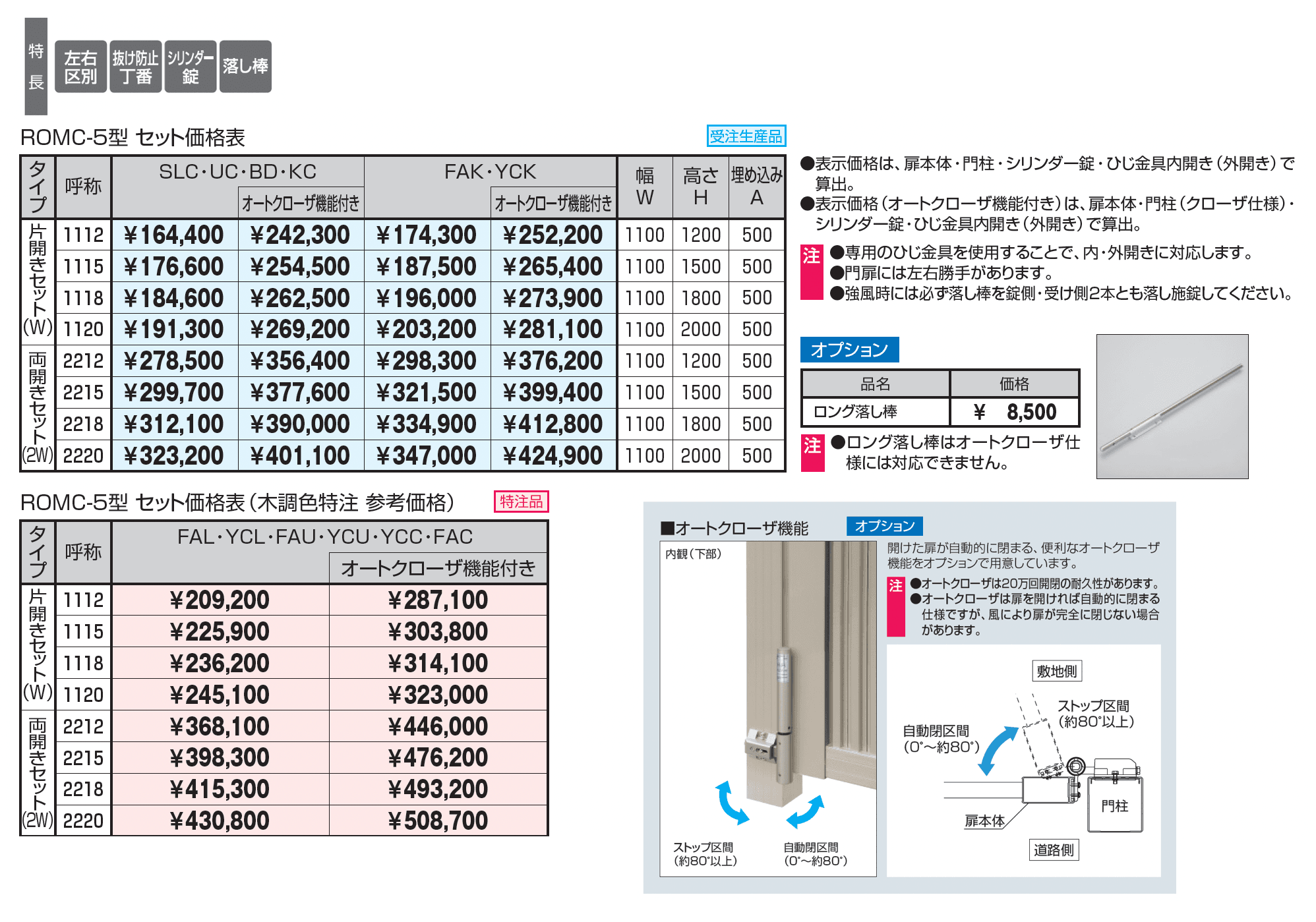 フレラインフォルテ5型 太格子タイプ シリンダー錠_価格_1