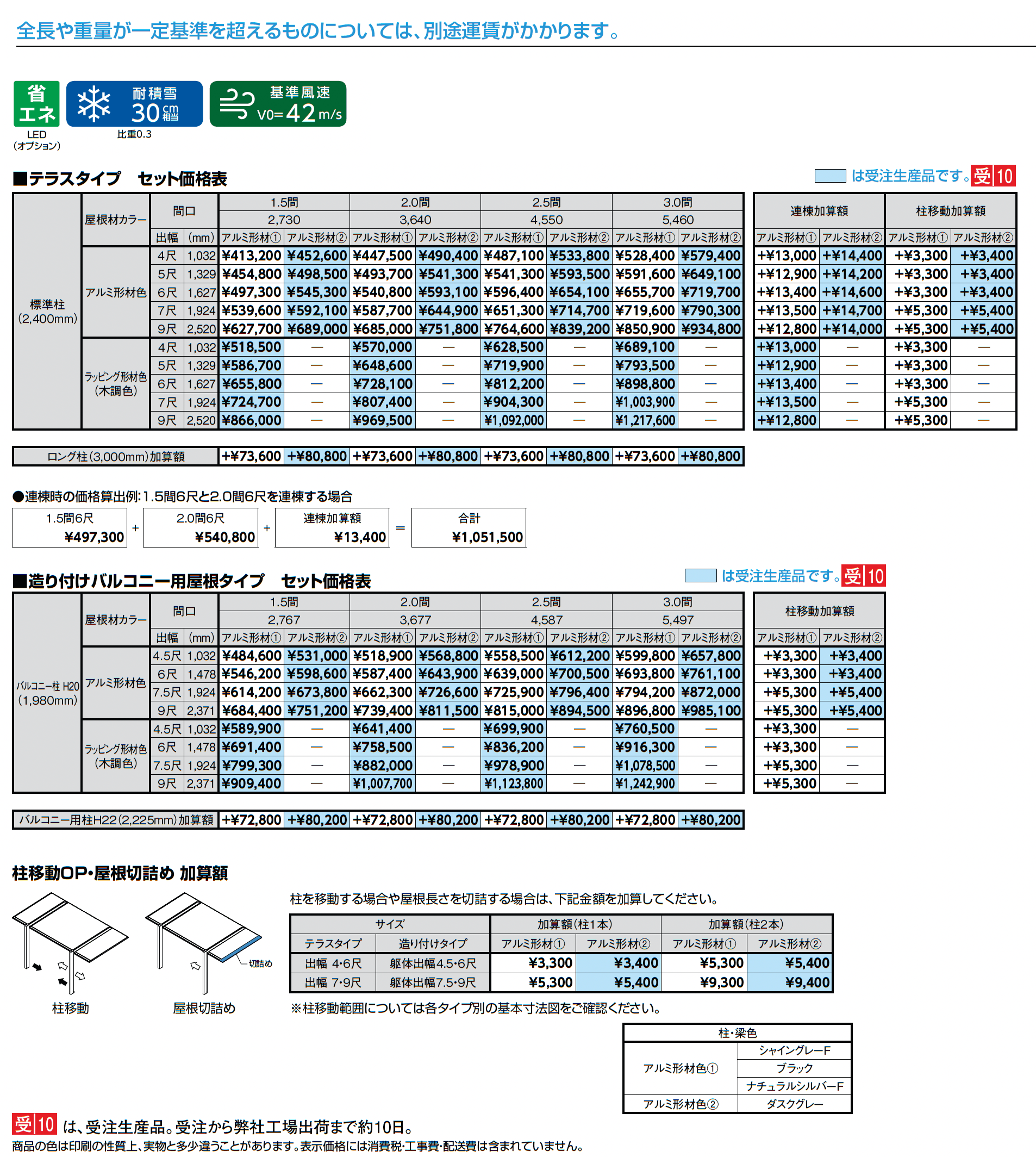 テラスSC 壁付タイプ_価格_1