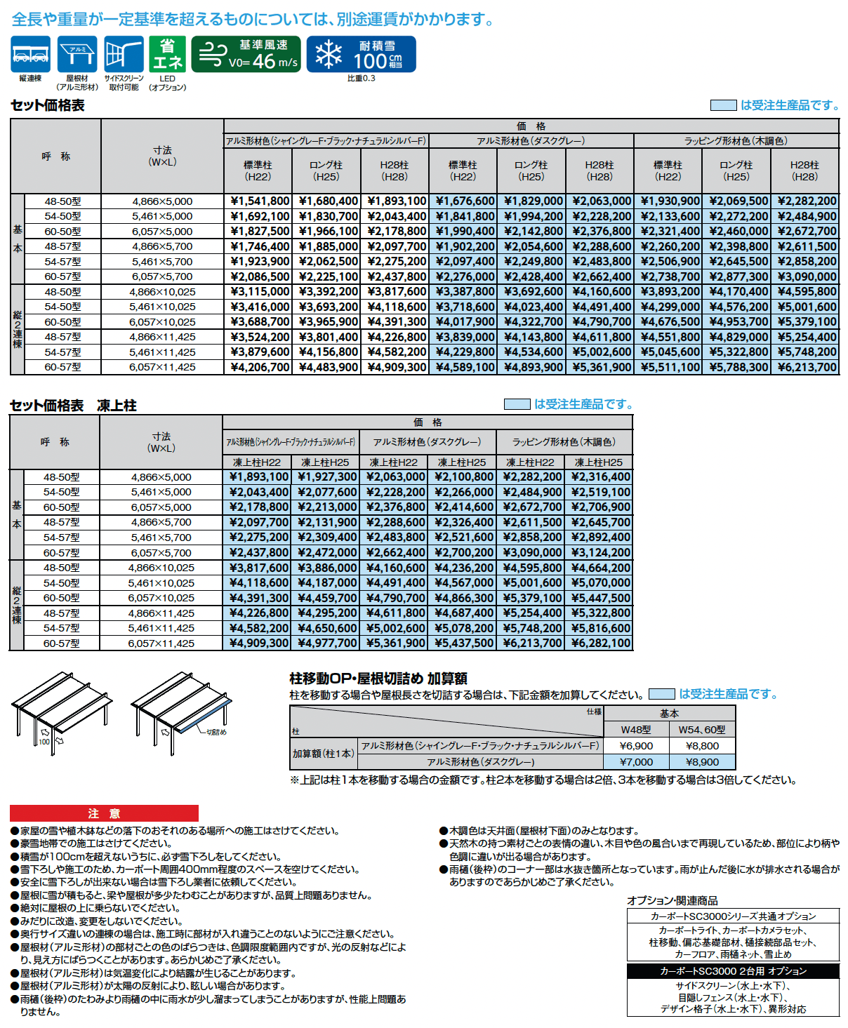 カーポートSC 3000 2台用_価格_1