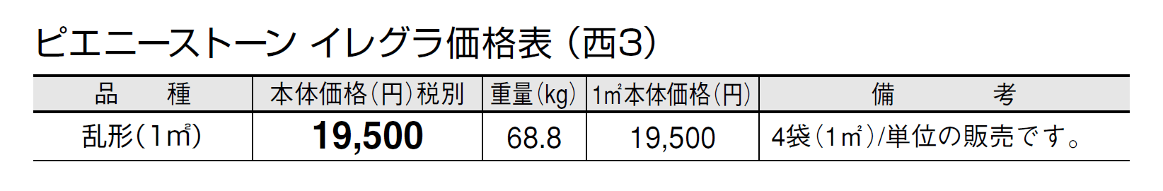 ピエニーストーン イレグラ【2024年版】_価格_5