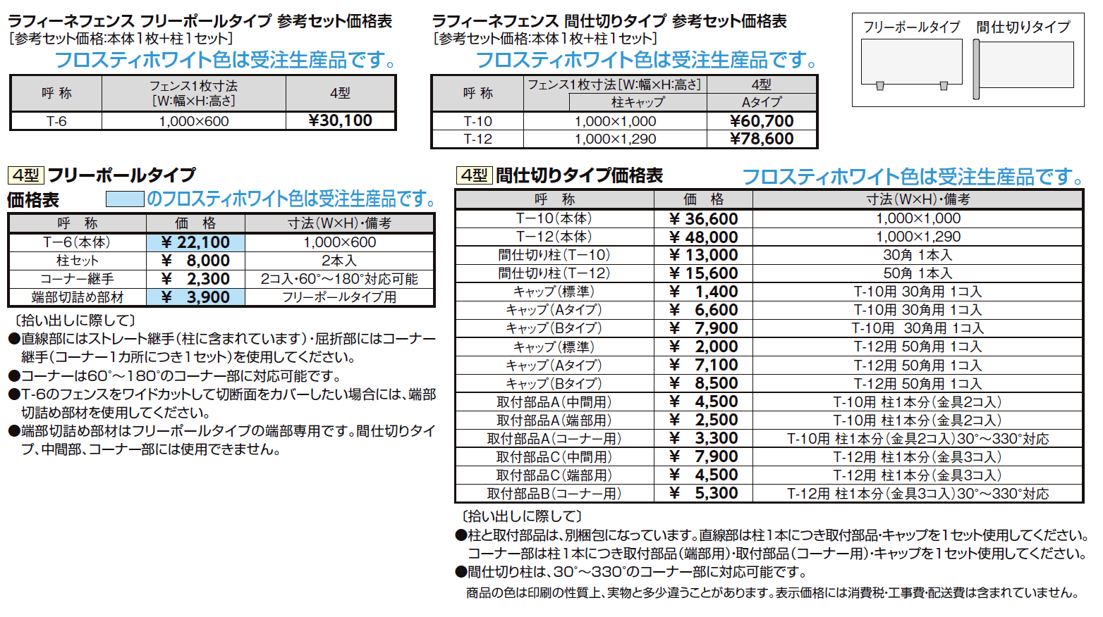 ラフィーネ フェンス 4型【2024年版】_価格_1