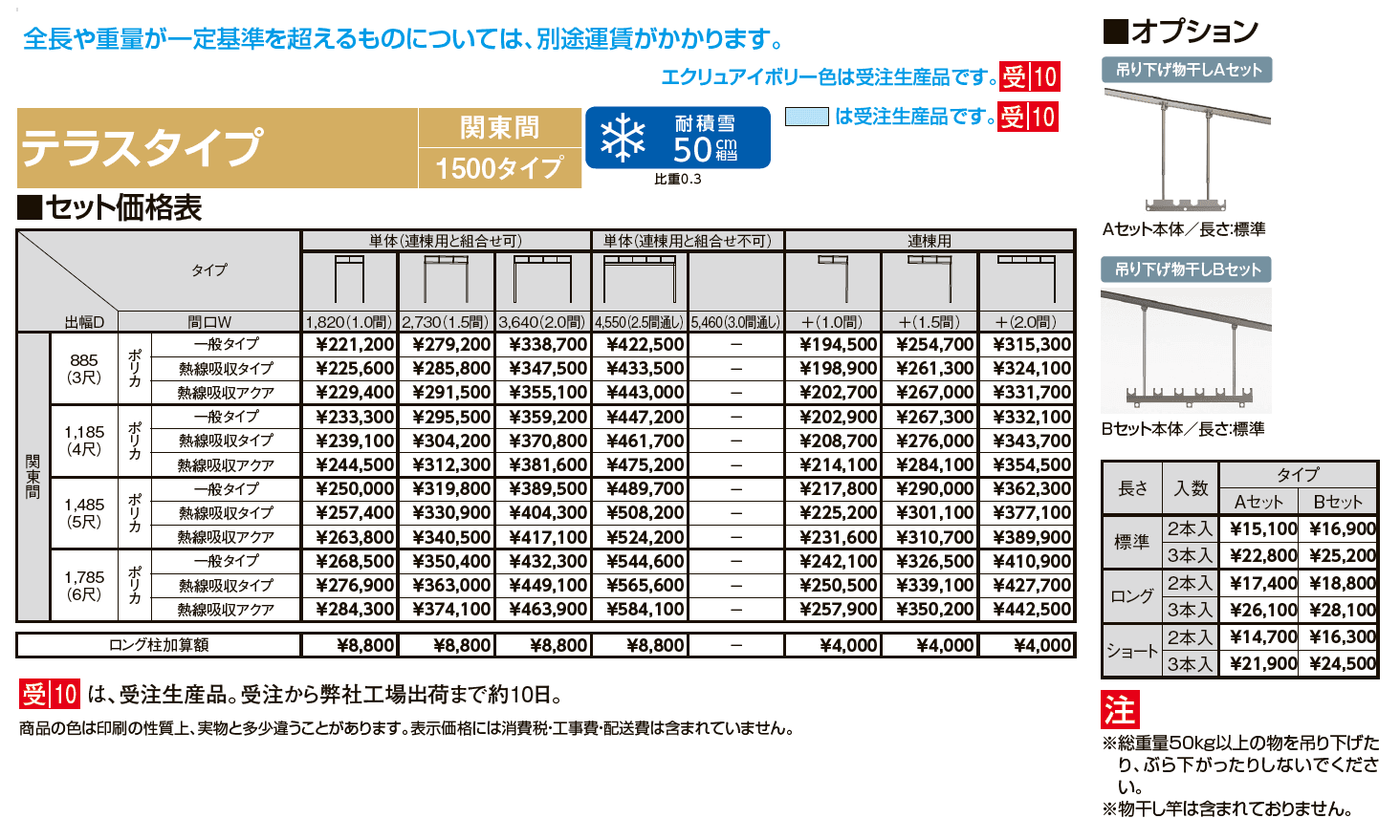 シュエット テラスタイプ 関東間【2024年版】_価格_1