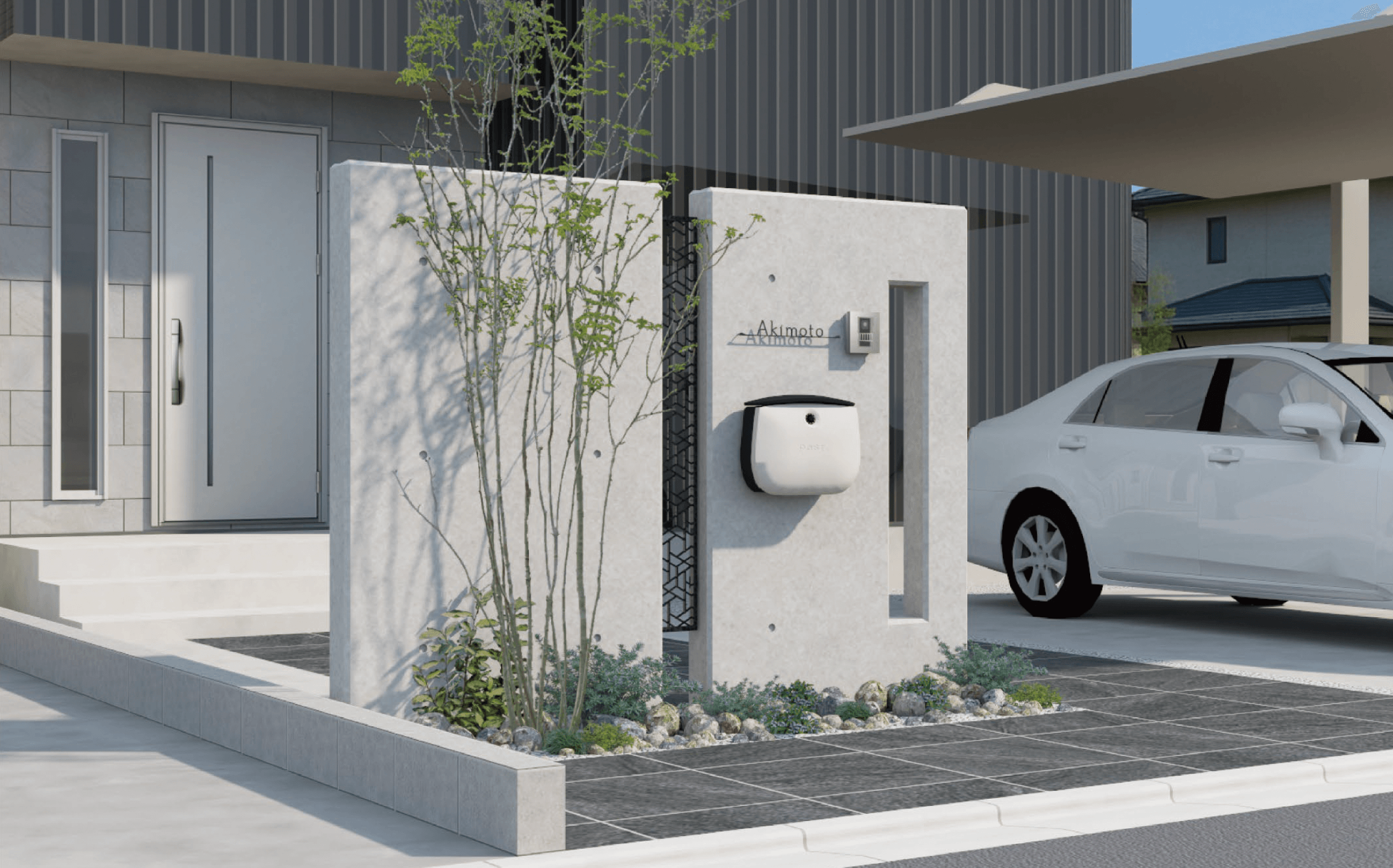 ディーズガーデンの「コンクレア(RC風EPSユニット壁)」