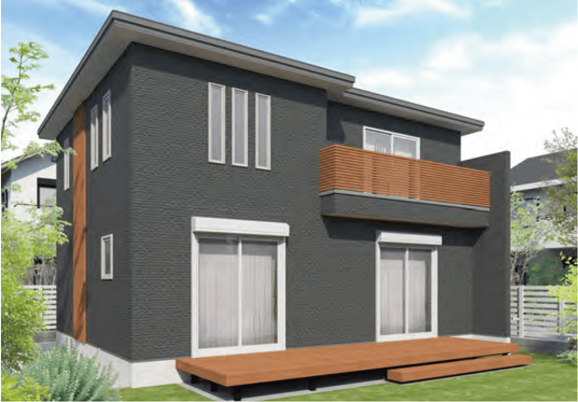 MINOの「笠木付彩木横格子手摺34H830タイプ AYH3408」