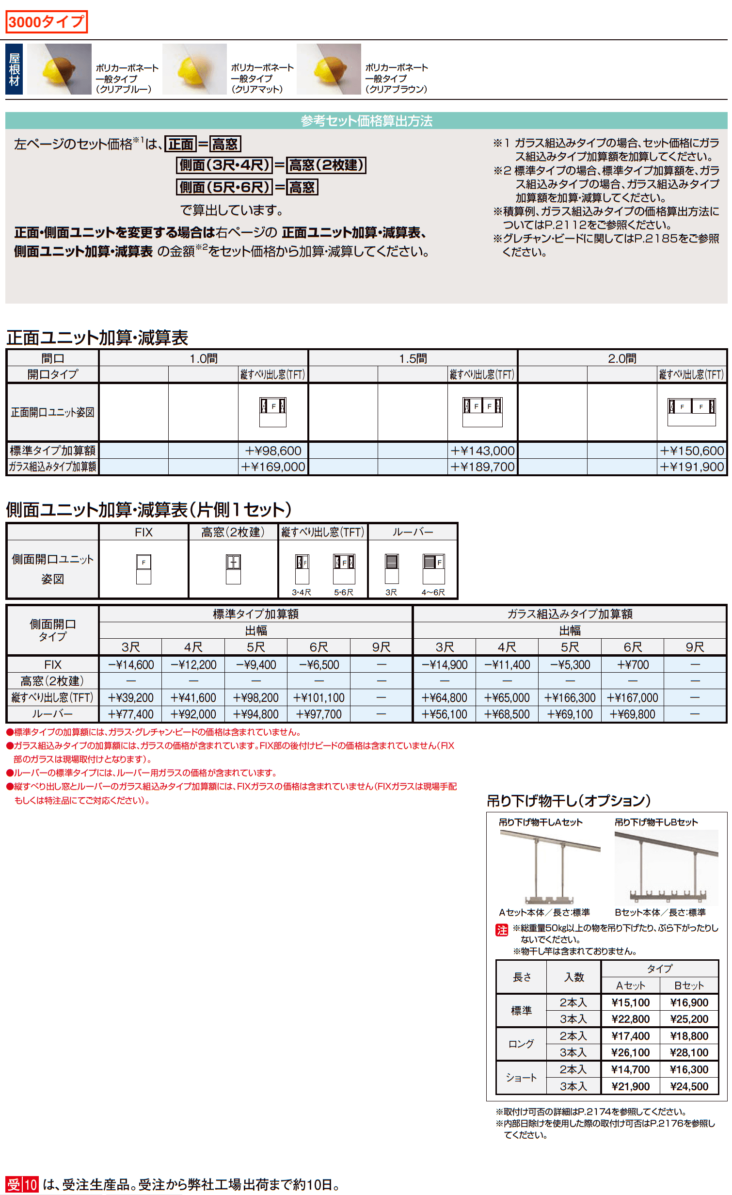 サニージュ R型 造り付け納まり 関東間【2023年版】_価格_6