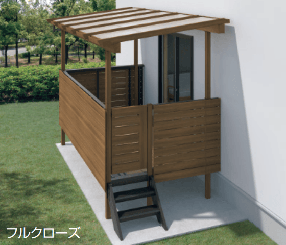 三協アルミの「ナチュレN屋根(オルネ 庭置き式用 600タイプ 壁寄せ納まり) 【2022年版】」のサブ画像1