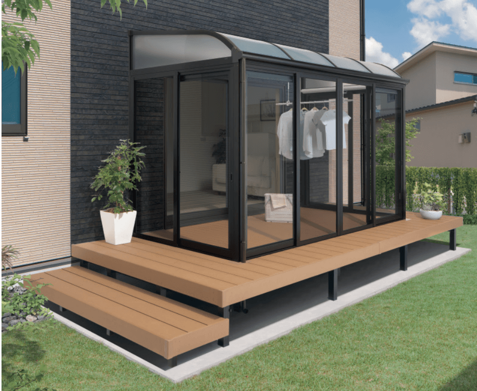 三協アルミの「晴れもようwith(デッキON仕様/ランマなし H20サイズ メーターモジュール )【2023年版】」