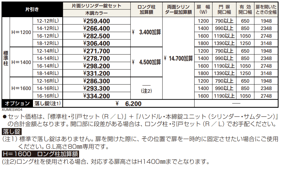ルシアス スライドW04型 【2022年版】_価格_1