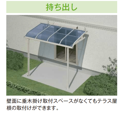 YKK APの「ソラリア テラス屋根 特殊納まり 持ち出し【2024年版】」