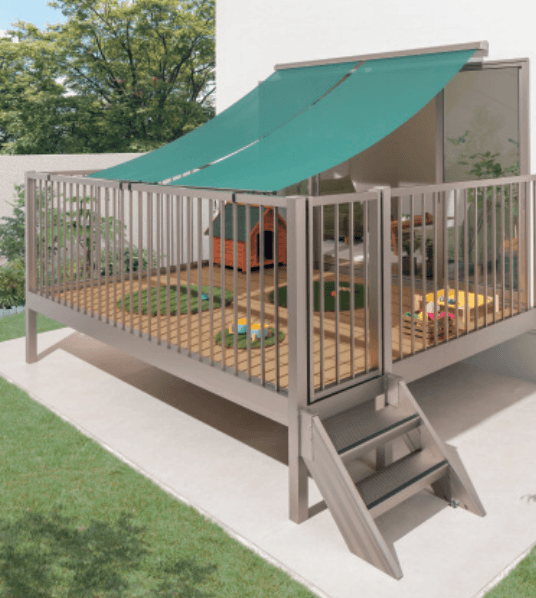 三協アルミの「オルネ特注品(庭置き式 たてスリット〈フルクローズ〉) 【2022年版】」