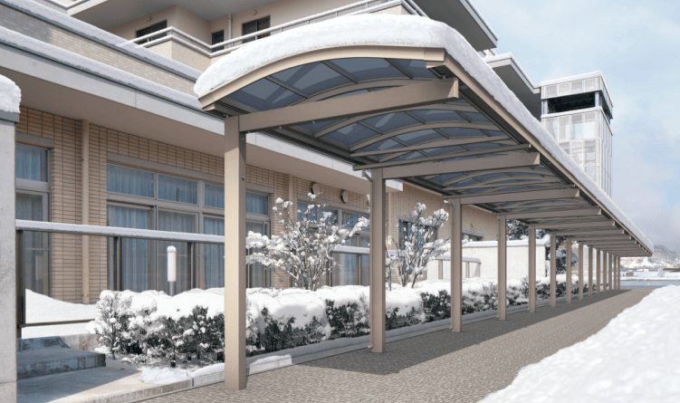 三協アルミの「ファインロードS 一本柱タイプ(偏芯柱)/1500N/㎡ 積雪地域型 基本ユニット 【2022年版】」