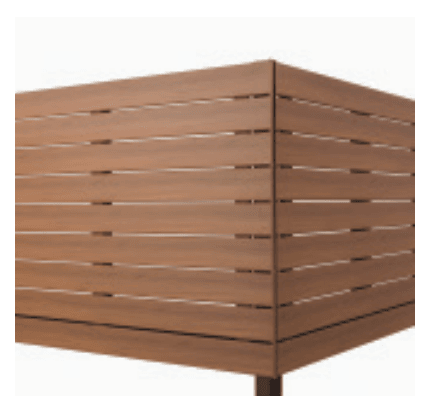 三協アルミの「オルネ特注品(屋根置式 横格子)【2023年版】」