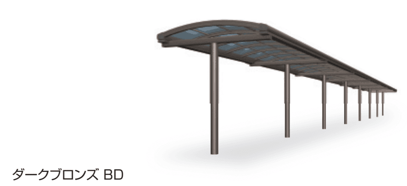 三協アルミの「ブレラウェイS 一本柱タイプ(センター柱) 基本ユニット 【2022年版】」のサブ画像1