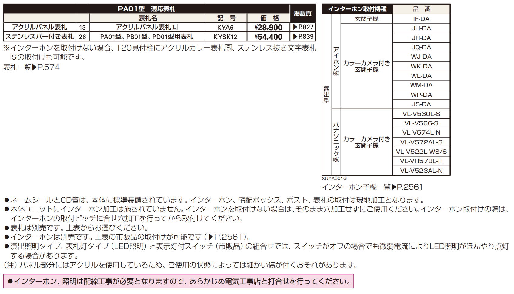 〔ピタットKey システム〕ルシアス 宅配ボックス1型取付用ルシアス ポストユニット PA01型 【2022年版】_価格_1