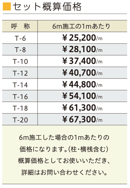 ラインスタイル Sタイプ (隙間25mm) 【2022年版】_価格_3